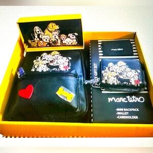 Marc Tetro 3 piece Dog Print Mini Backpack Set